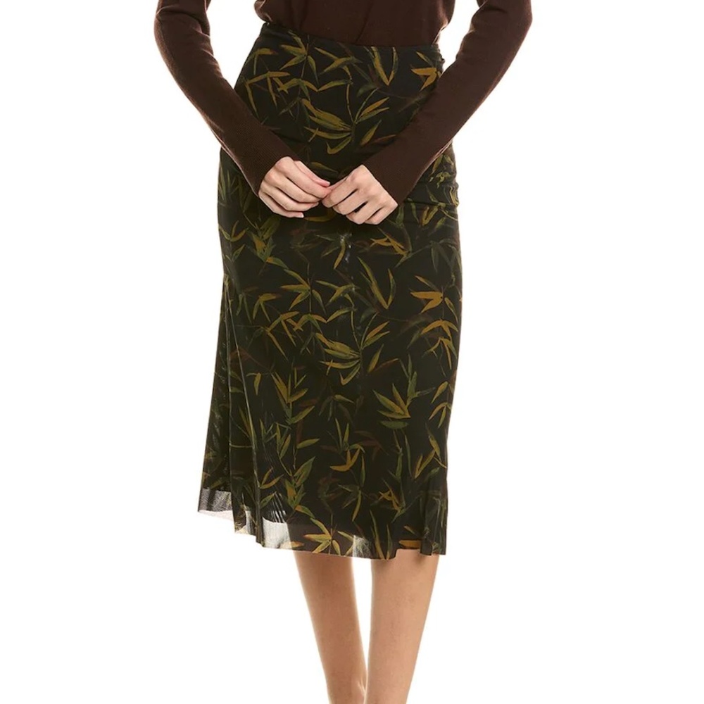 NWT WeWoreWhat Vintage Leaves Midi Skirt